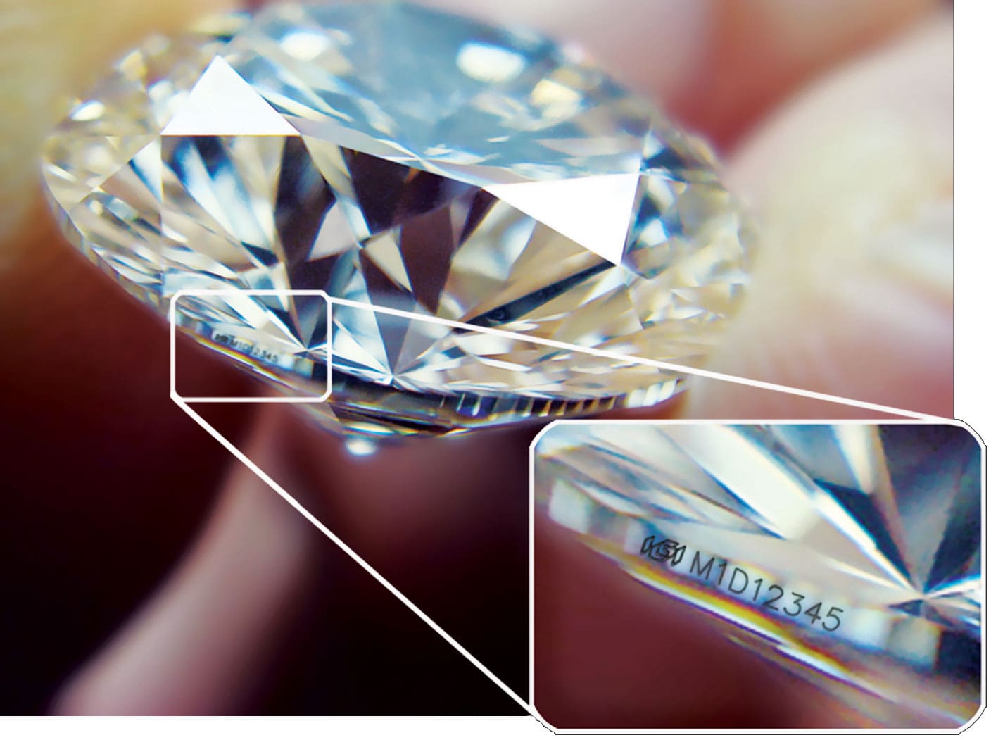 Diamant marquage laser