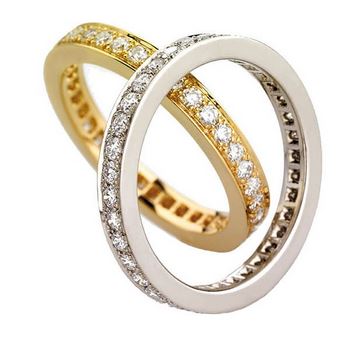 diamond ring set with grain