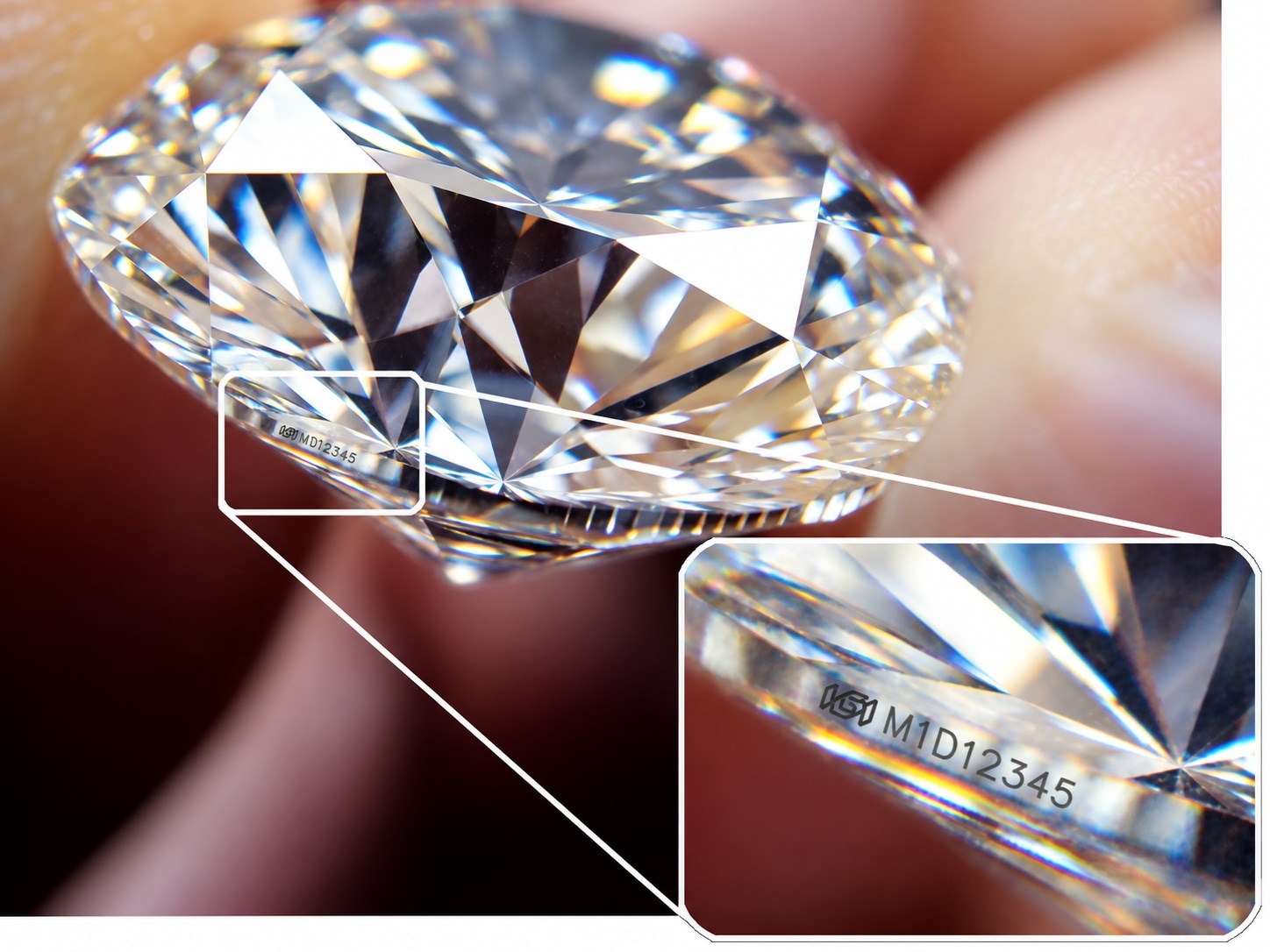 Diamant marquage laser
