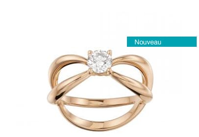 pink gold diamond ring