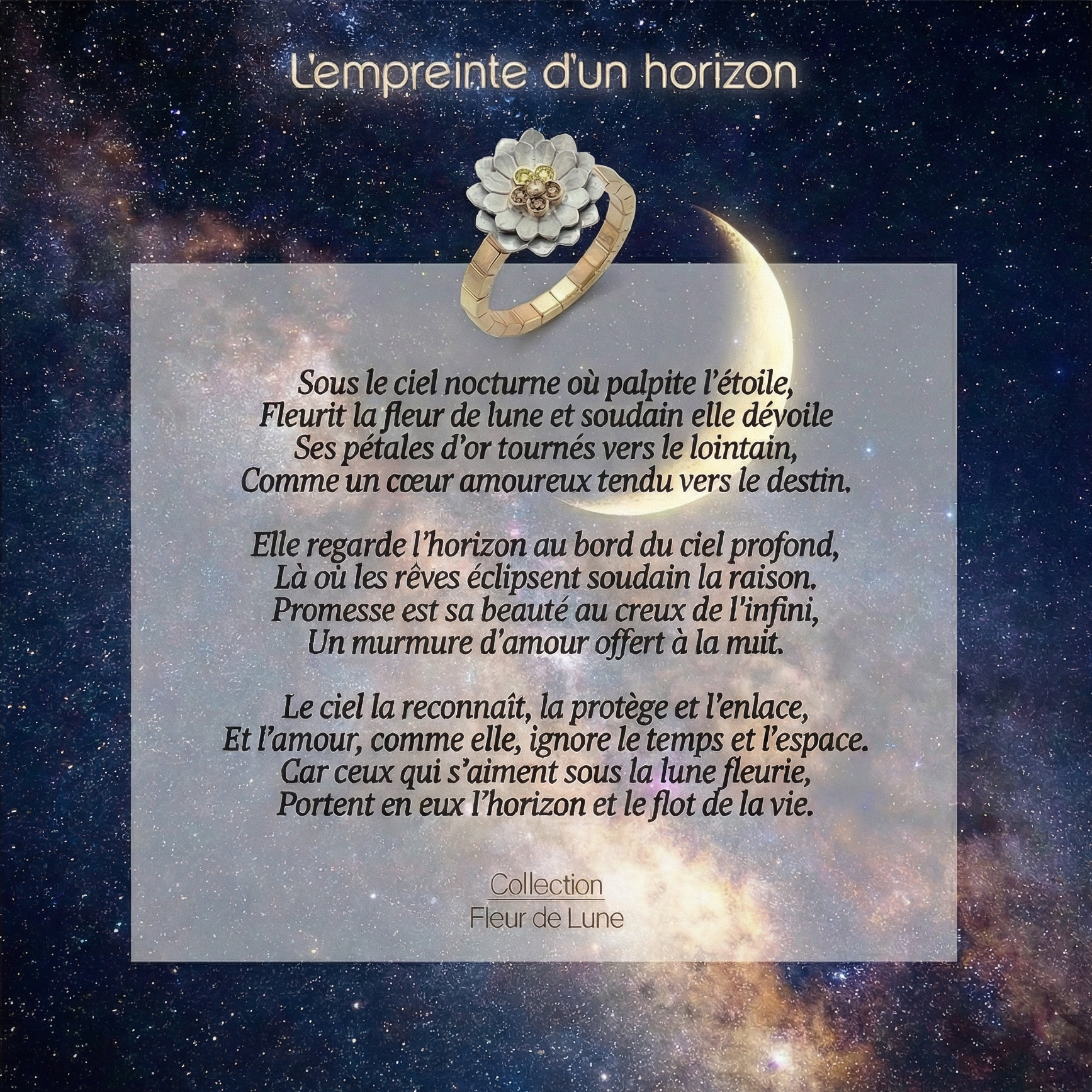 Poème Fleur de Lune